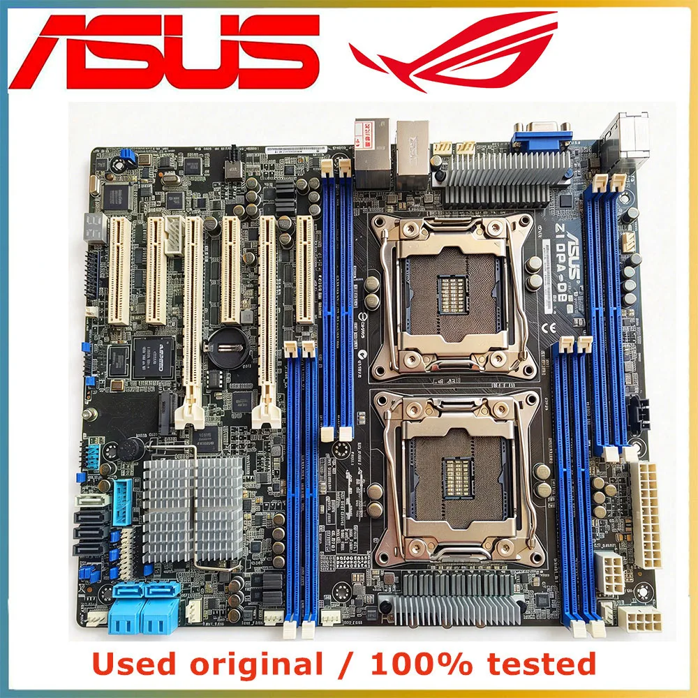 For ASUS Z10PA-D8 Server Motherboard Support E5-2600 V3 V4 CPU X99 C612 DDR4 LGA2011 V3 V4