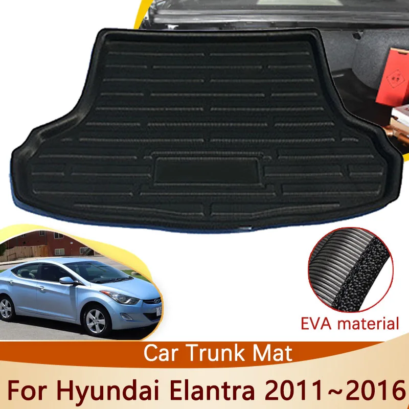 

For Hyundai Elantra MD 2011 2012 2013 2014 2015 2016 Accessories Trunk Mat Floor Tray Waterproof Liner Cargo Boot Carpet Sticker