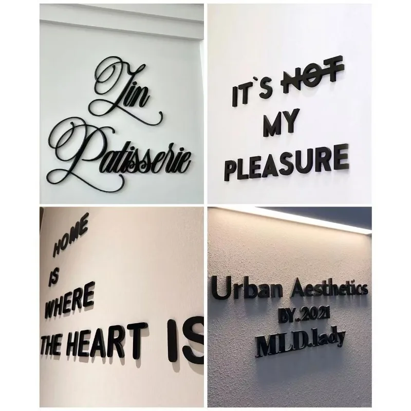 Customized 3D Acrylic Sign Letters Numbers for Wall Business Logo Office Backdrop Decoration Company Advertising Signage view 6