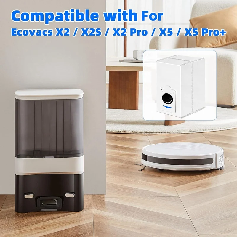 B06B-Staubsaugerbeutel für Ecovacs Deebot X2 Omni /X2S /X5, Staubsaugerbeutel Zubehör Ersatzteile