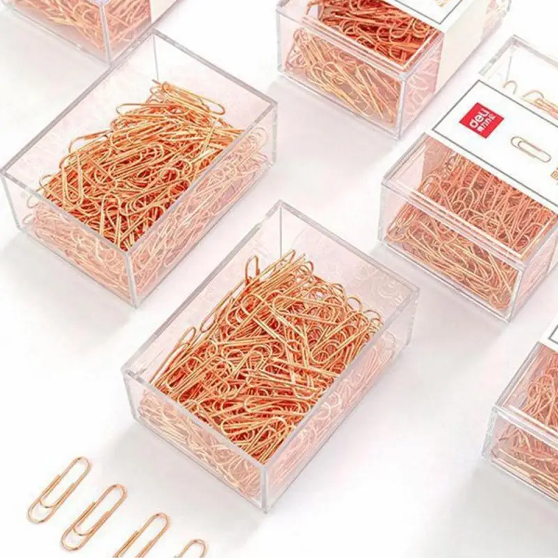 Gota Forma Paper Clips, Material Metal, Bookmark Clip, Ouro, Cor Prata, Kawaii, Bonito, Papelaria, Escritório, Material Escolar, 50 Pcs