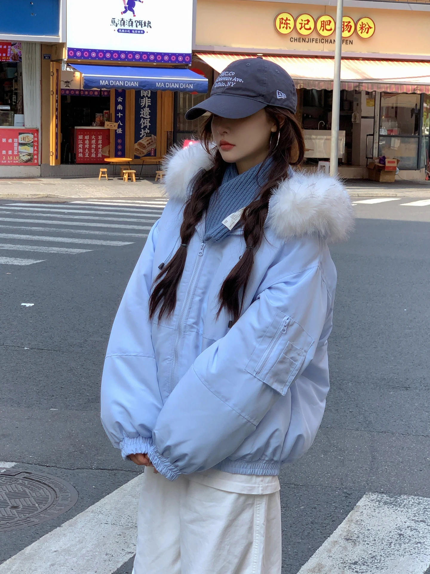 

Parkas Oversize Womens Winter Warm Straight Korean Style Coating Cozy Wadding Casual Drawstring Fleece-Lined Snowproof Mountain