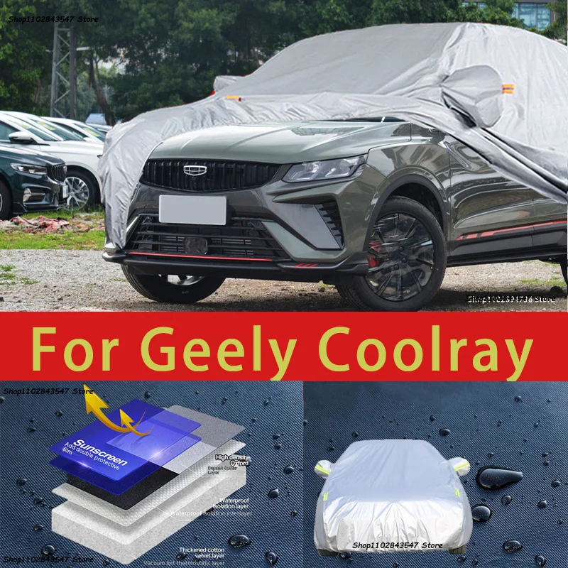 

Защитный чехол для автомобиля Geely Coolray, защита краски автомобиля, солнцезащитный, теплоизоляционный, водонепроницаемая пленка для автомобильной одежды