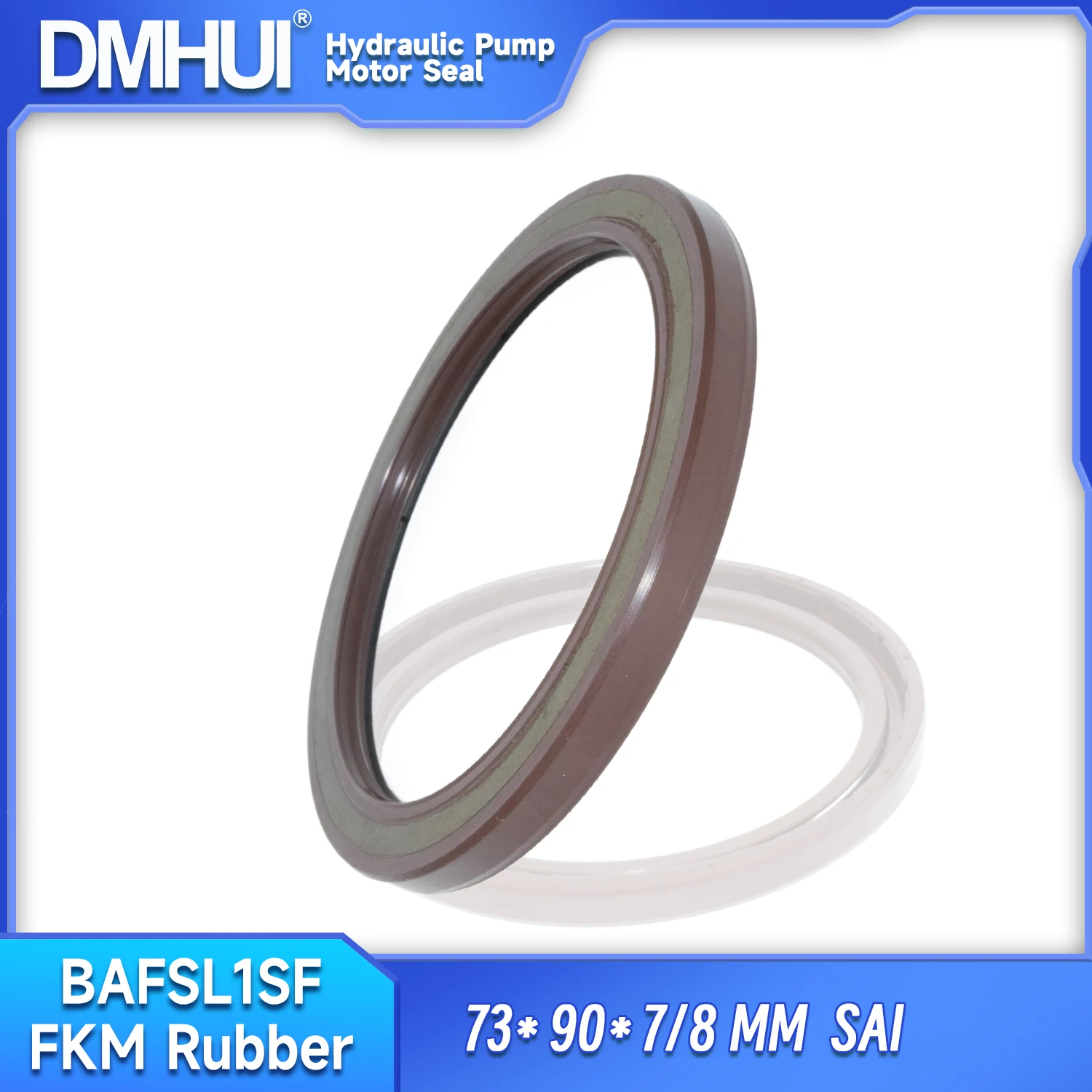 DMHUI Rotary Shaft Sealing Ring 73x90x7/8mm for SAI Motor - BAFSL1SF Type FKM Rubber High Pressure Oil Seal Factory Direct Sales