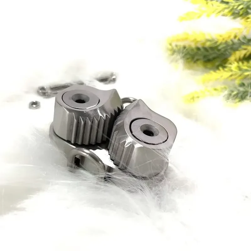 Marine Cam Cleat, 2 Pcs Ball Bearing 316 Stainless Steel, Fast Entry Rope Clamp Hardware, for Sailboat Kayak Boat Deck Rigging