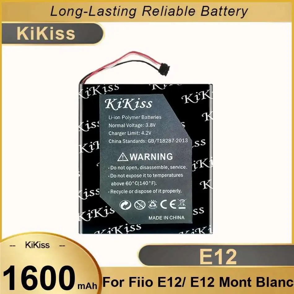 

For Fiio E12 Mont Blanc Accumulator 4-Wire Plug IN - Ear Headphones Battery High Performance 1600Mah Compatibility