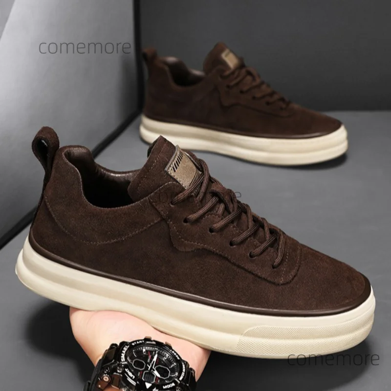 Simple Causal Mens Skate Shoes Outdoor Breathable lace Up Sneakers Sports Anti slip Lightweight Slip Resistant Male Footwears