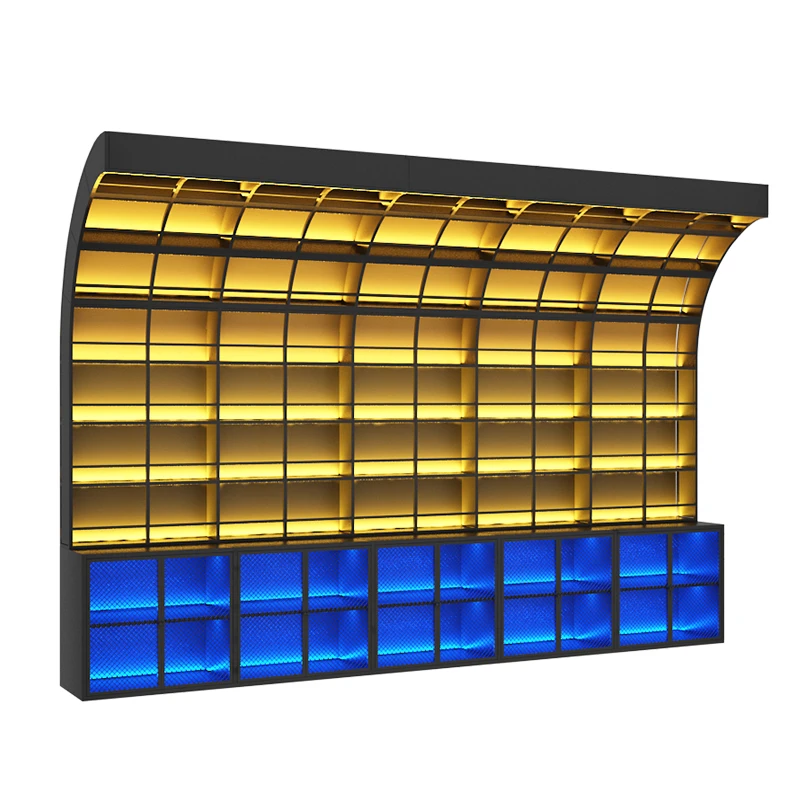 Designer Creative Counter Bar Background Cabinet Wall  Music Restaurant Partition Wine Rack