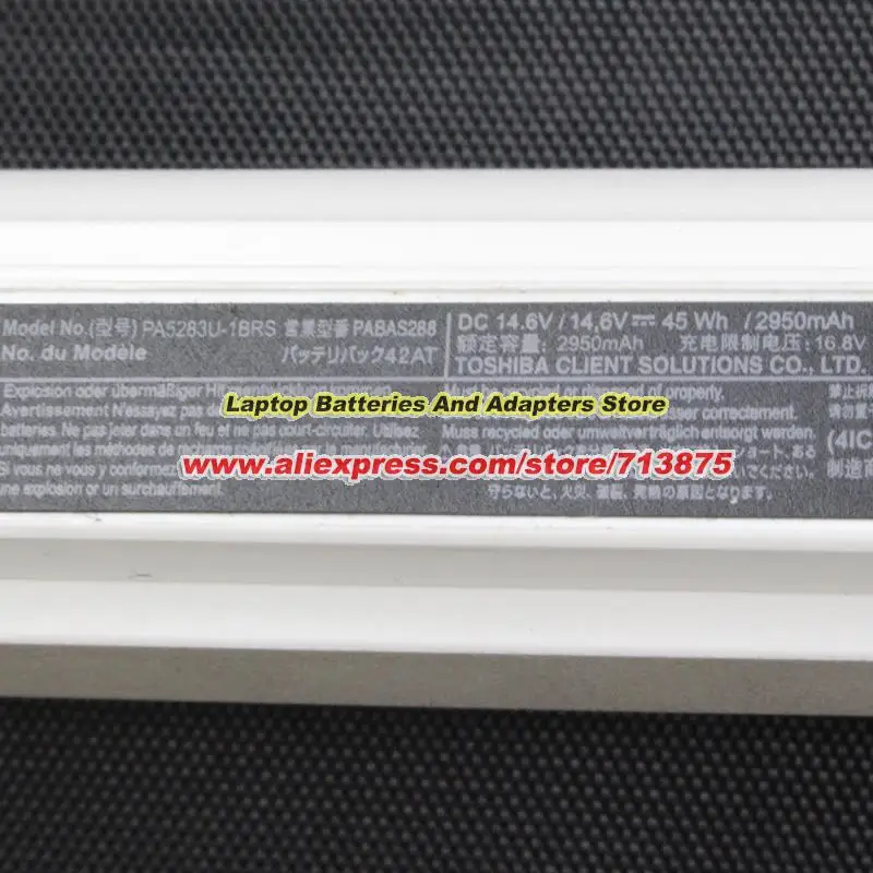 

Оригинальный новый аккумулятор PA5283U-1BRS для Toshiba PA5212U-1BRS PA5245U-1BRS PA5247U-1BRS PA5265U-1BRS PA5291U-1BRS PABAS283 PABAS286