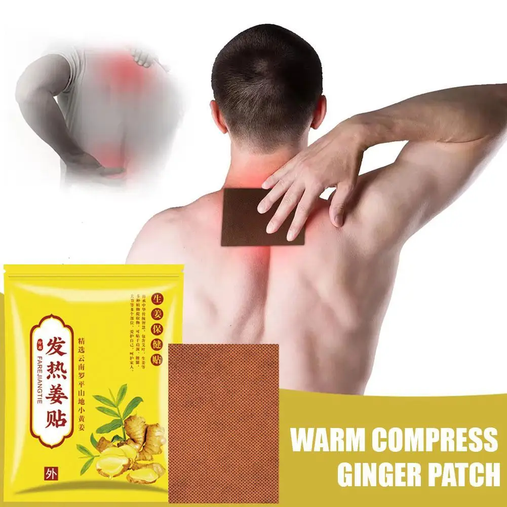 100Pcs/Bag Herbal Ginger Patch Joint Shoulder Arthritis Back Knee Pain Reliever Patch Detox Pad Improve Sleep Medical Plasters 