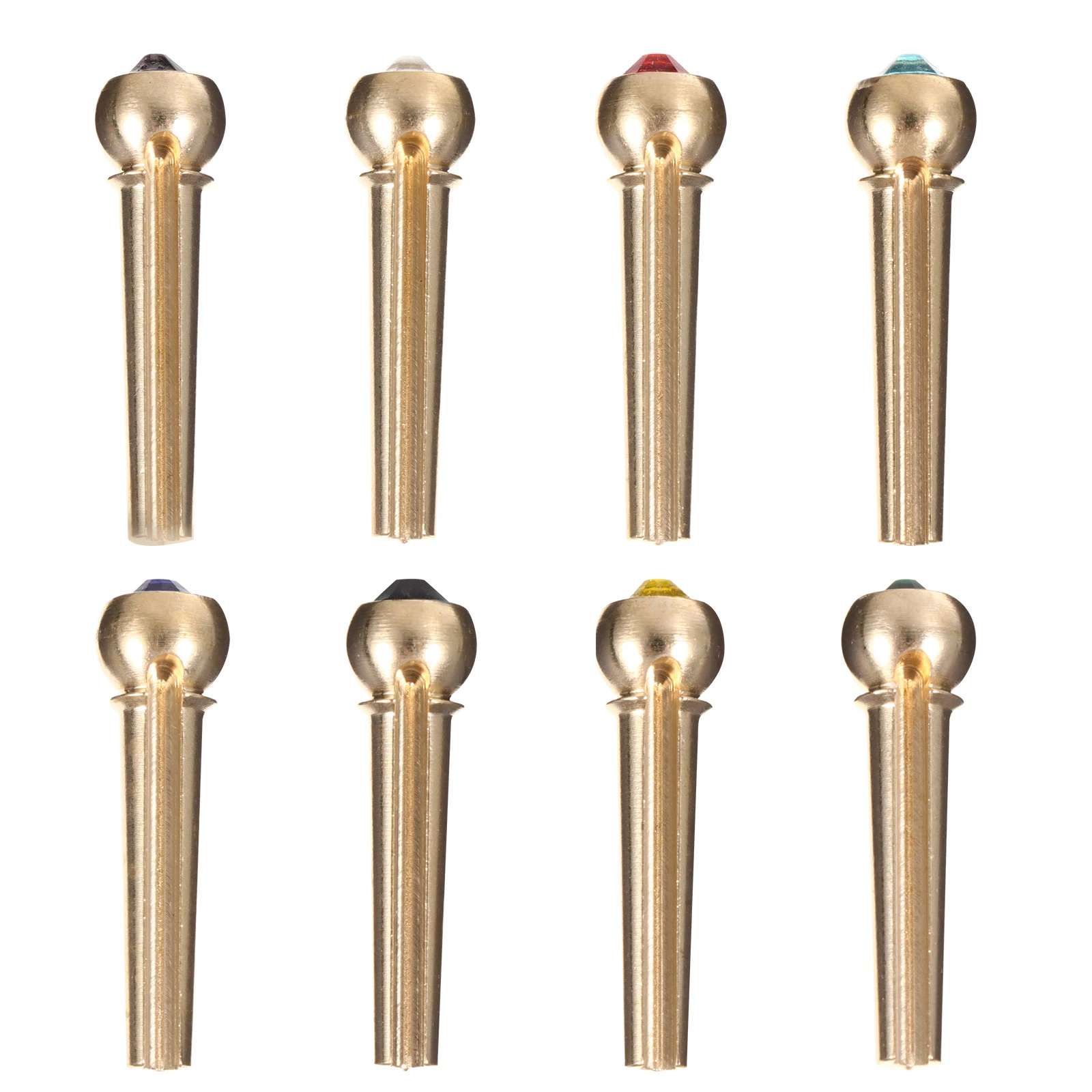

8pcs Pure Pins Replacement For Acoustic Guitar Durable Polished Guitar Pin Mixed Color Instrument Parts