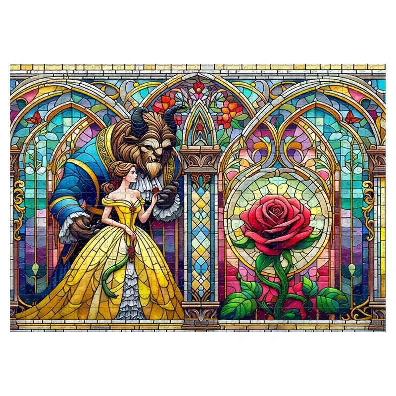 

1000 шт. головоломка «Красавица, чудовище и красавица» — сложная головоломка для взрослых, подходящая для взрослых и семьи, Wall De