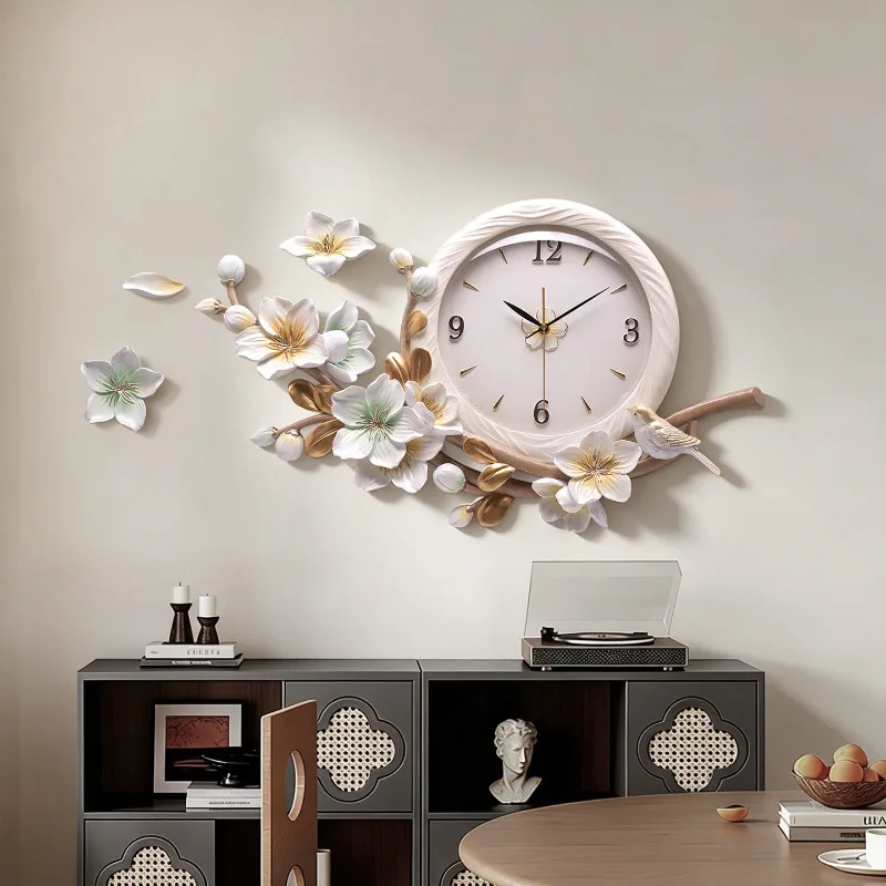 Round Purple Wall Clock Fashion Elegant Upgrade Design Bedroom Digital Clock Aesthetic Luxury Relojes De Pared Home Decor Items