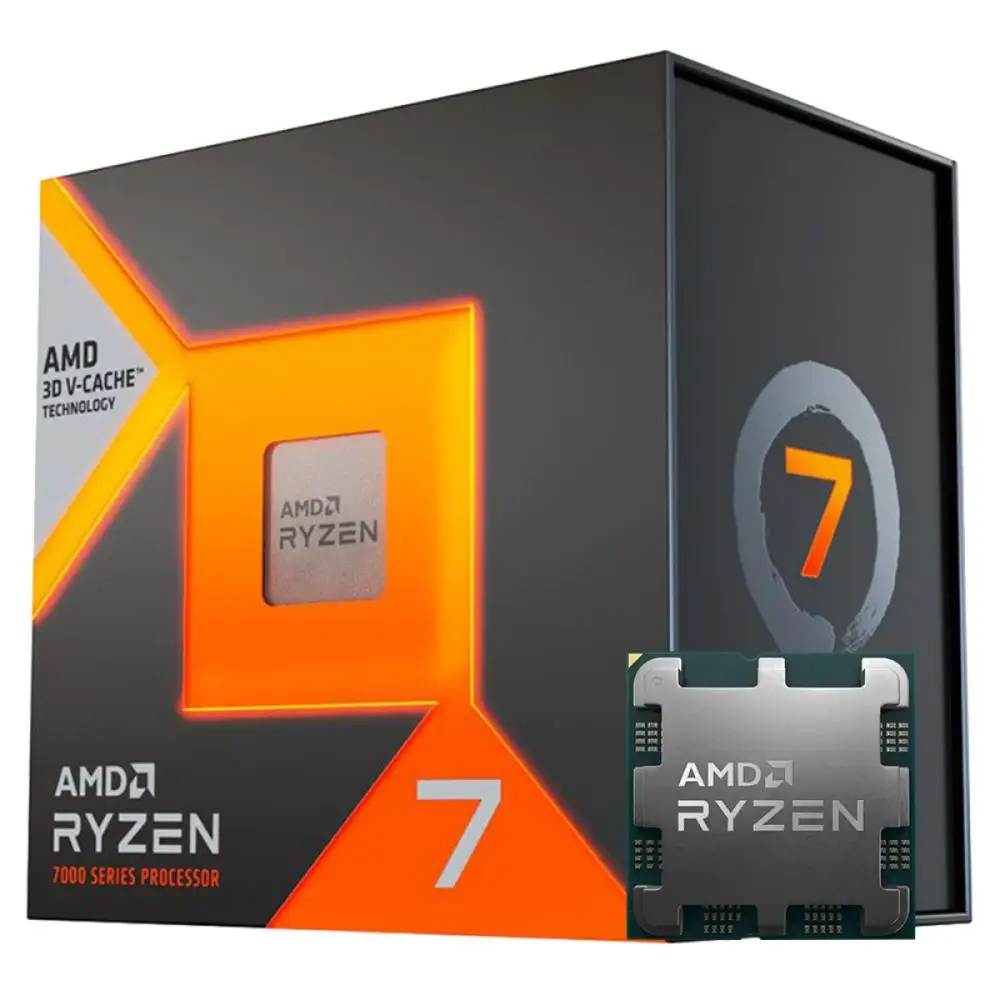 AMD Ryzen 7 7800X3D Processor, 4.2GHz (5.0GHz Turbo), 8-Color 16-Threads, AM5, Without Cooler, 100-100000910WOF