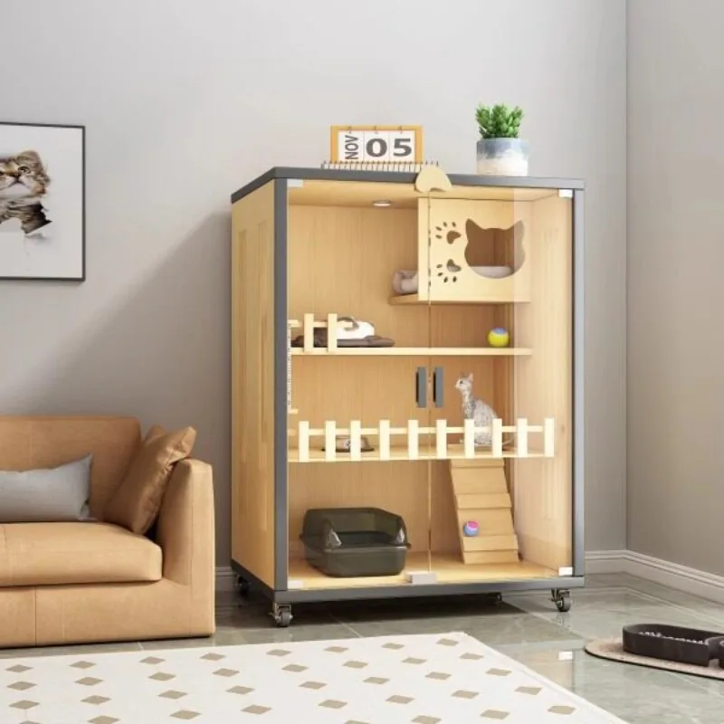 Cat Climbing Frame Four Seasons Universal Household Indoor Large Free Cat House Multi-layer Space Luxury Cat House