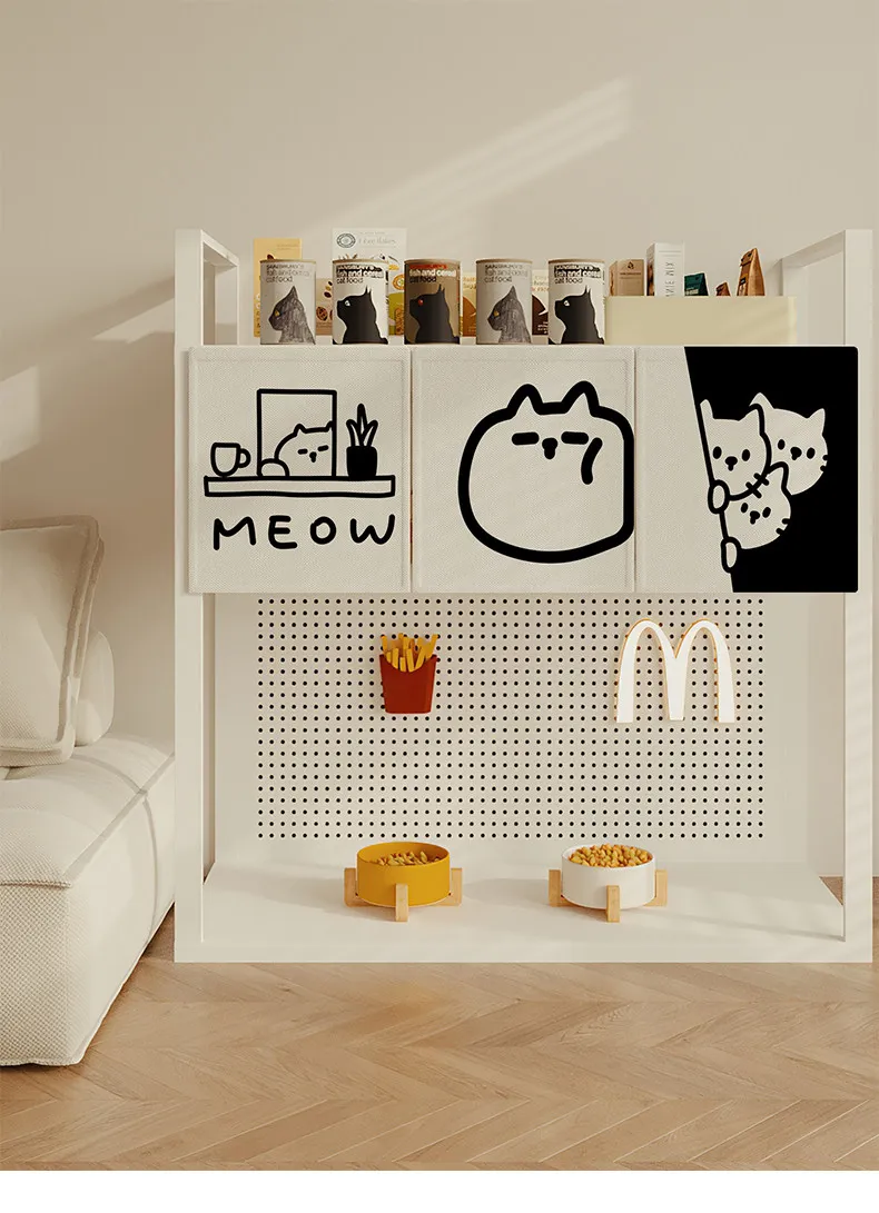 VIKAMA Pet Cat Cafeteria Cat Bed Curtains, Ugly Curtains, Velcro Short Curtains, Hanging Curtains, Partition Curtains