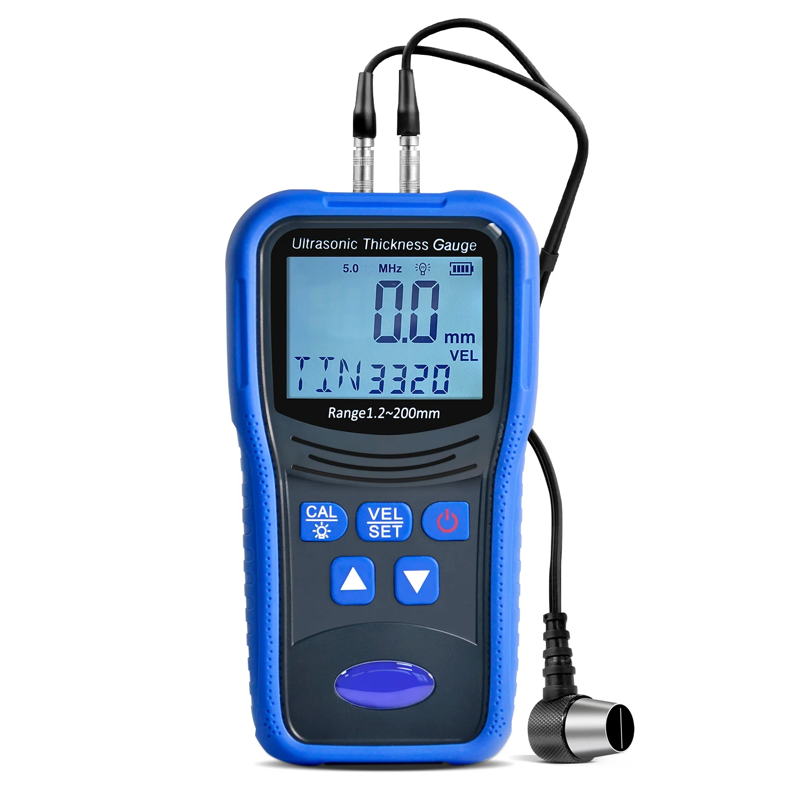 Ultrasonic Thickness Gauge For Cars Metal Meters Paint Thickness Tester Measurement 1.2-200mm Suitable For Various Materials