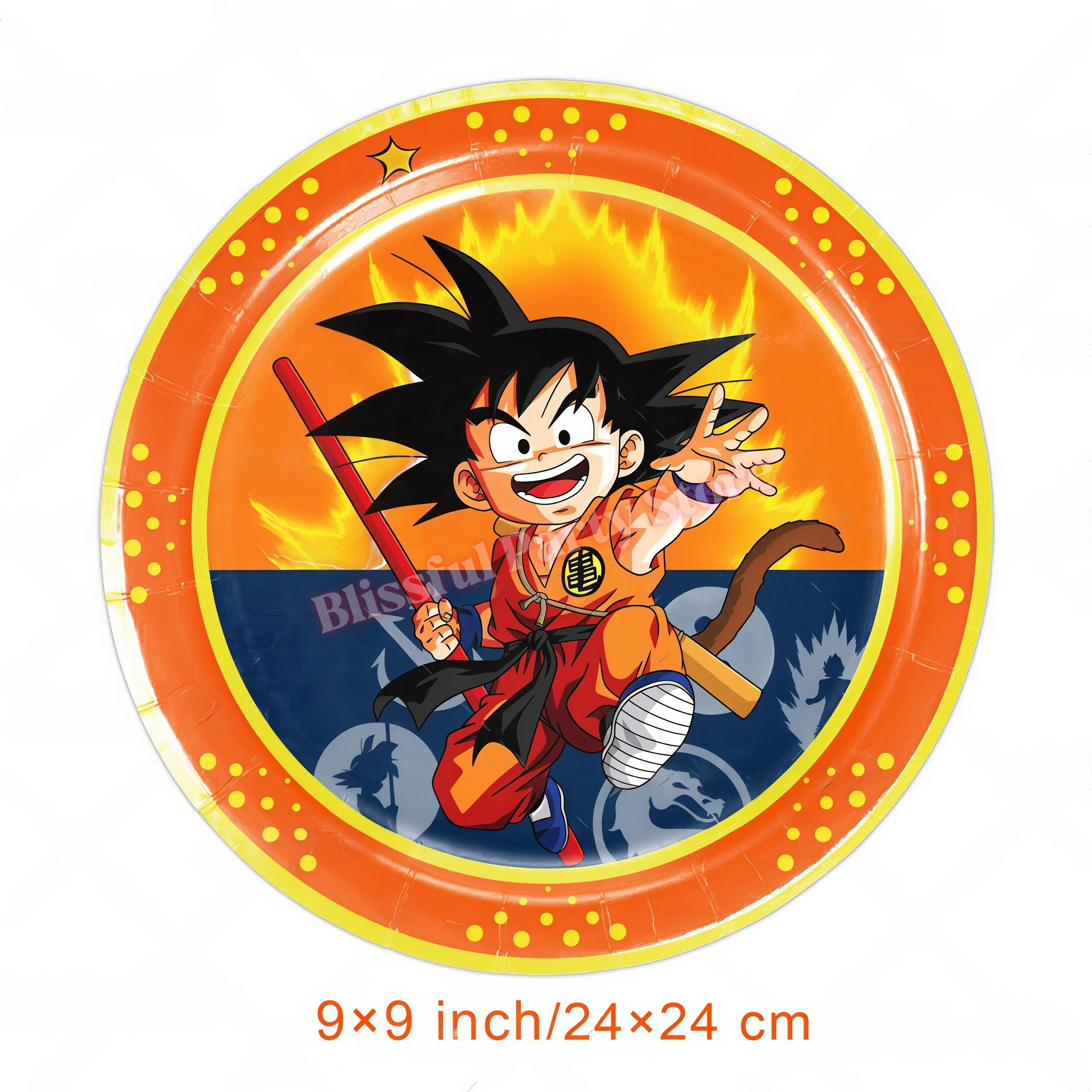 Dragon Ball Themen-Geburtstagsdekoration Partyzubehör Goku Teller Ballons für Kinderparty-Accessoires Babyparty-Gastgeschenke – Detail 4