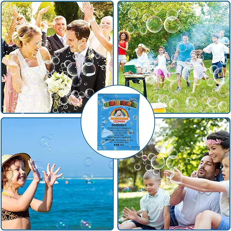 Nuova soluzione a bolle concentrata da 100ML ricariche d'acqua per sapone liquido per bambini accessori per pistole a bolle automatiche giocattoli per feste per bambini