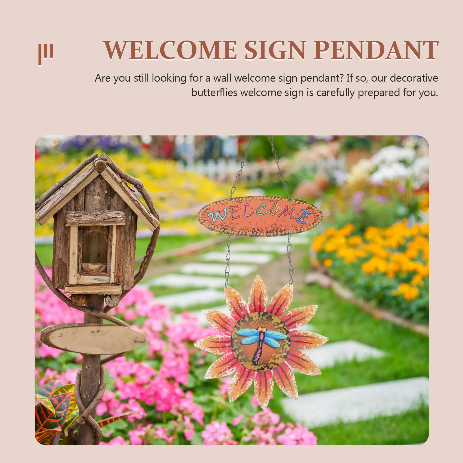 Sunflower Wall Rustic Decor Front Door Welcome Board Decorative Hanging Decorations
