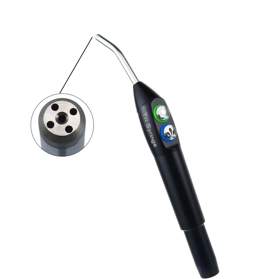 

3-Way Manual Power Source Air Water Triple Spray Handpiece with Autoclave Stainless Steel Nozzles manufacturer