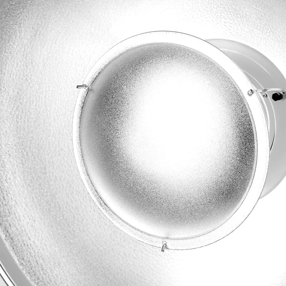 طبق تجميل فضي مقاس 30 سم / 12 بوصة، حامل عالمي + شبكة قرص العسل + جورب ناشر #4