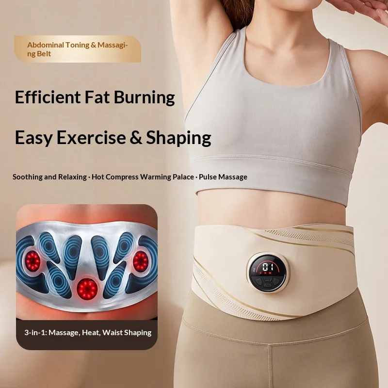 Home Pulse Heating Multi Level Massage Plastic Waist Sweating Massage Triple in One Abdominal Rubbing Machine Vibration Plate