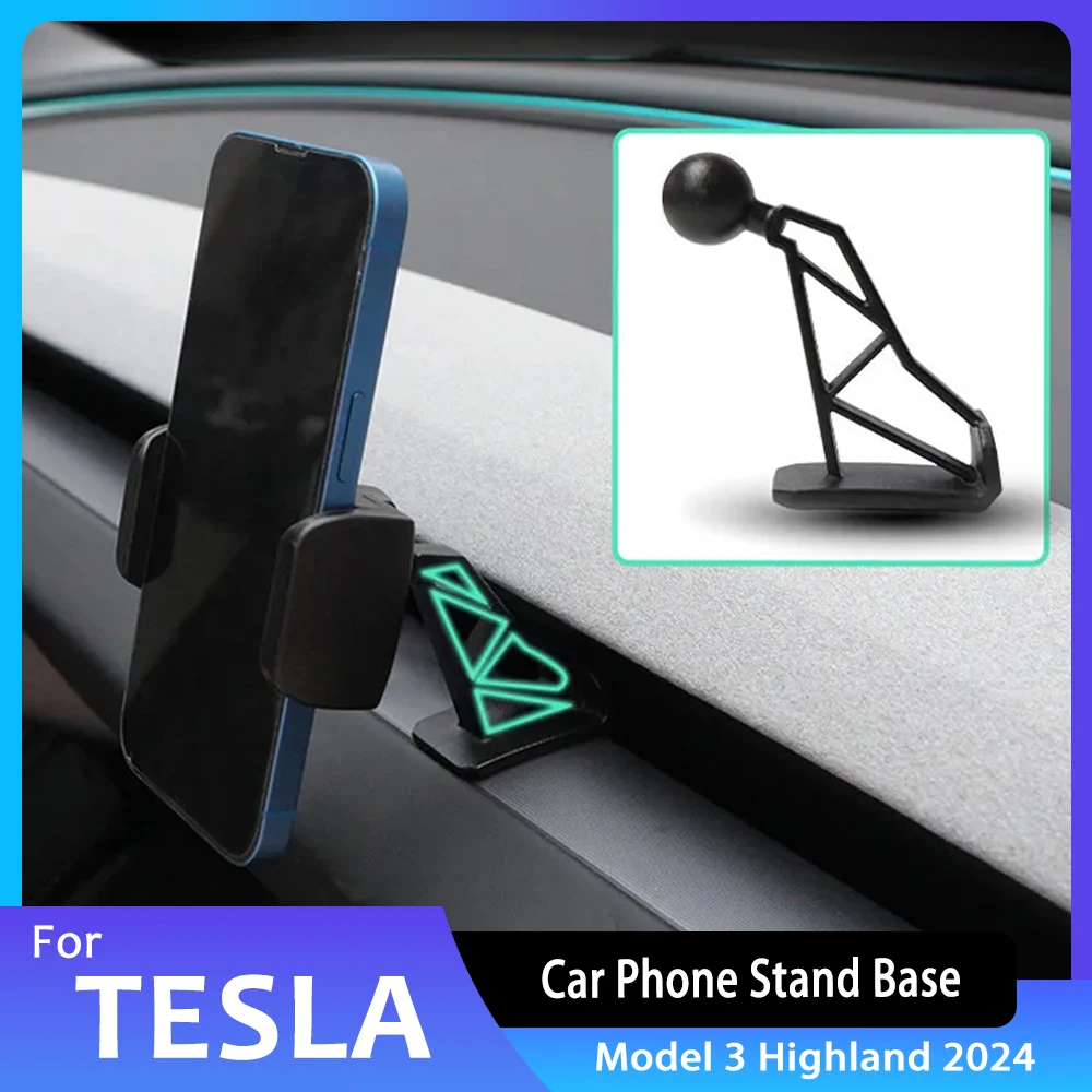 Per Tesla Model 3 Highland 2024 17mm testa a sfera volante supporto per telefono Base accessori per supporto per cellulare ad alte prestazioni