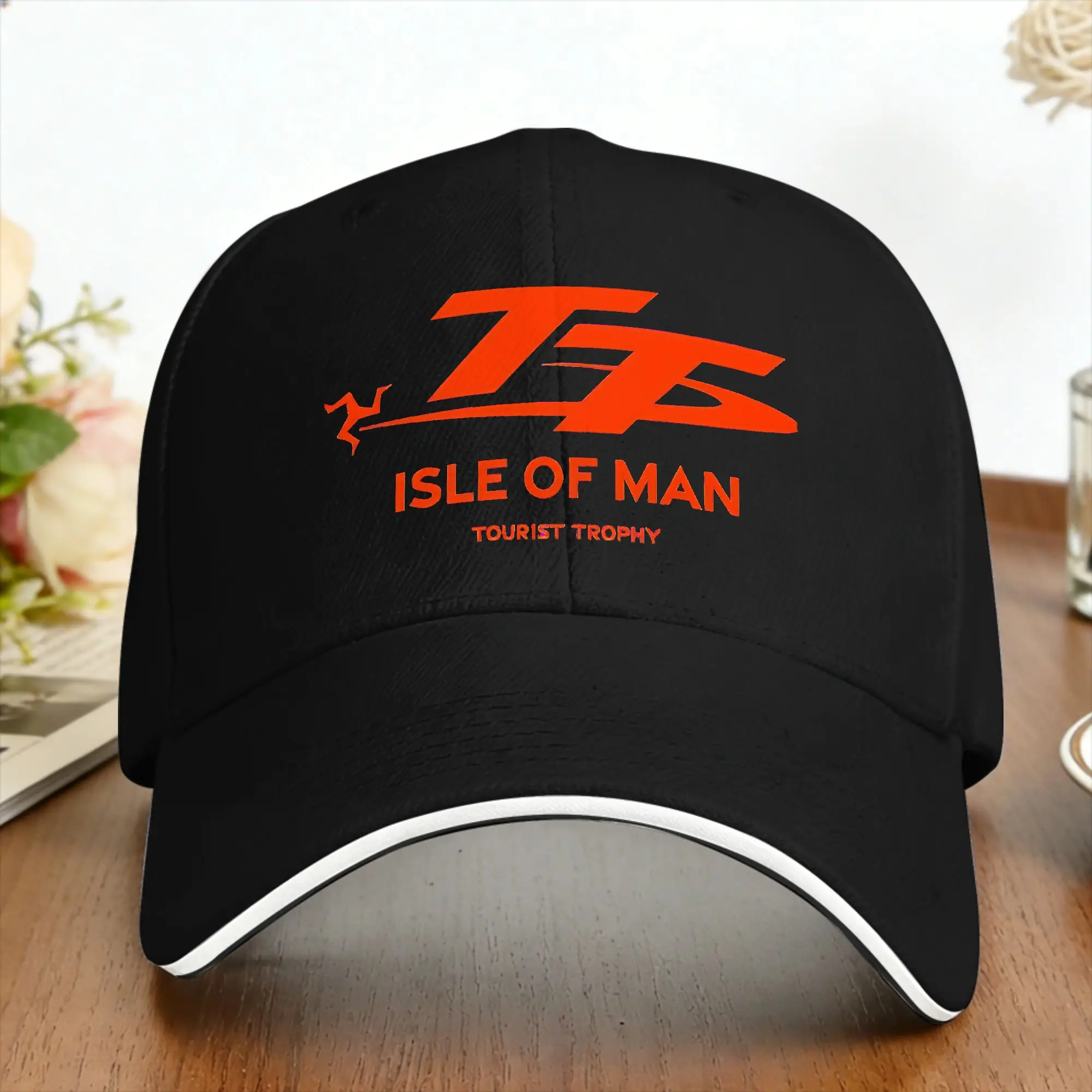 Image of Lässige Baseballkappe für Motorrad, Sport, Isle of Man TT Rennen, Tennis, Skate, Trucker-Hut für Damen, Sonnenschutz, Vintage-Baseballmützen