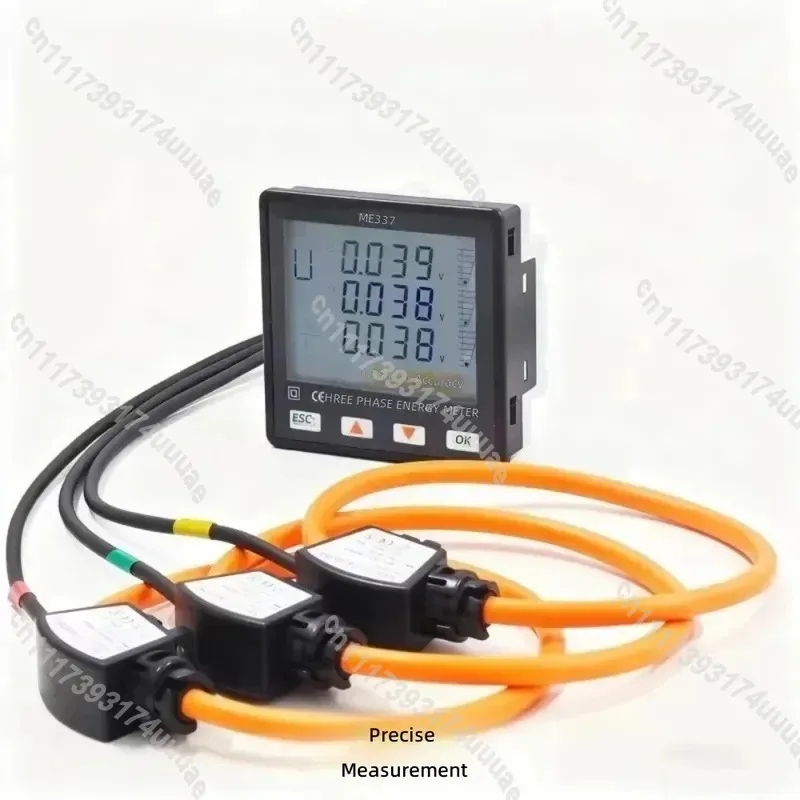 ME337 Smart Bidirectional Three Phase Power Meter RS485 Energy Monitor Real Time Kwh Detector