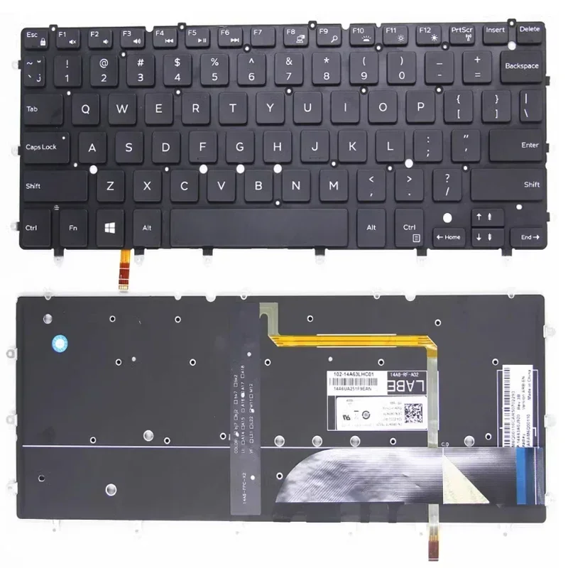 Coque arrière LCD pour ordinateur portable Dell, cadre avant, repose-l'hypothèse supérieur, base astronomique, charnière de clavier, ordinateur portable XPS 13, 9350, 9360, nouveau, original