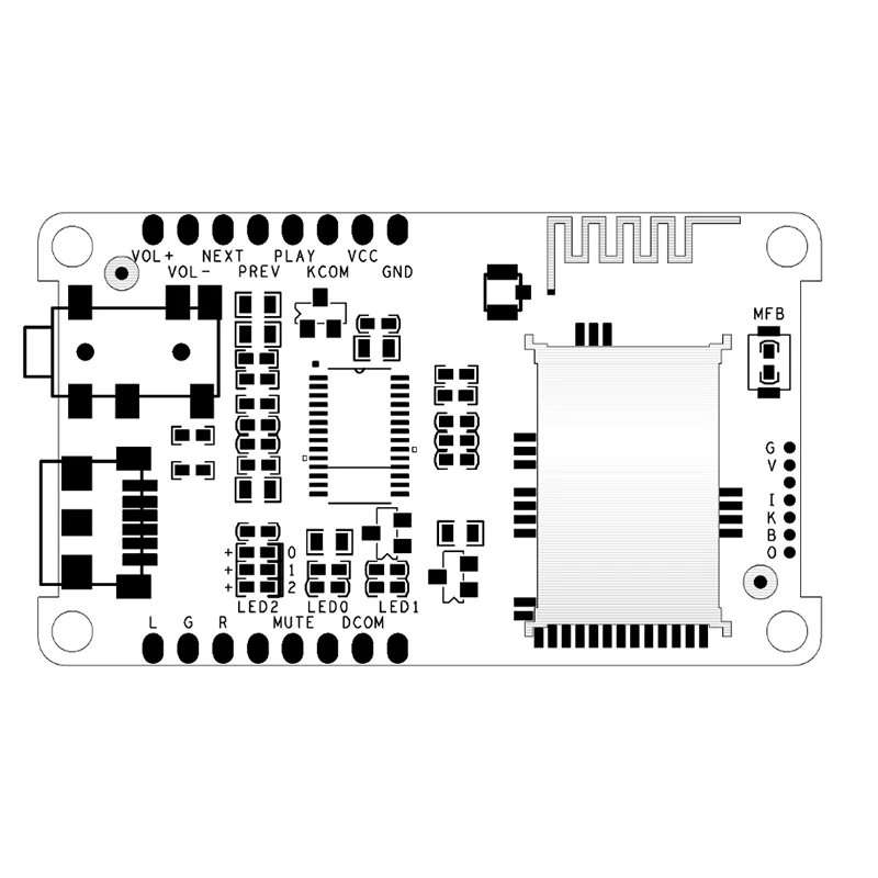 APTX/APTXLL/APTXHD/LDAC Qualcomm CSR8675 V5.1 Decoding PCM5102A Low-power BT Power Amplifier Board