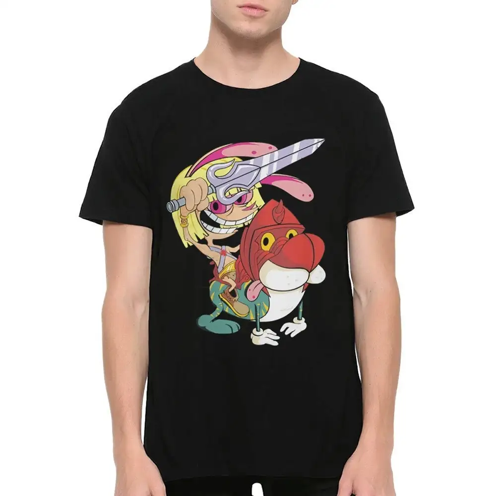 Ren and Stimpy x Masters of the Universe T Shirt  Sizes Cotton SHO 787676