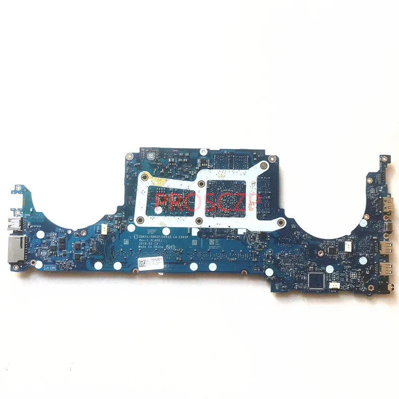 CN-0V4NFF 0V4NFF V4NFF Mainboard For DELL 5587 Laptop Motherboard With SR3YY I7-8750H CPU GTX1050TI LA-E993P 100% Working Well