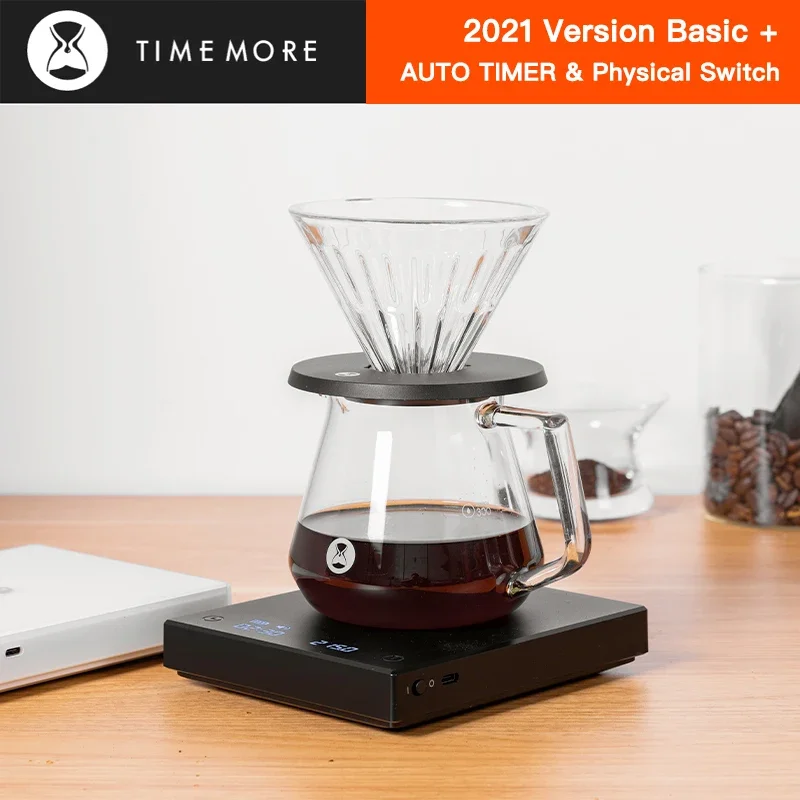 TIMEMORE 2021 Black Mirror Basic+ Smart Coffee Scale Kitchen Scales