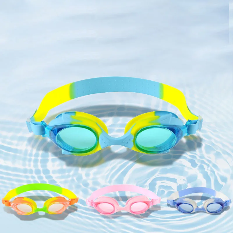 Children's Swimming Goggles Waterproof Anti-fog Anti-UV PC Professional Sports Children's Swimming Goggles Adjustable for Comfor