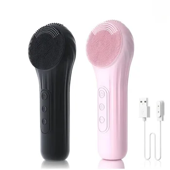 Sonic Waterproof Facial Cleansing Brush Rechargeable Scrubber Exfoliating Vibrating Deep…