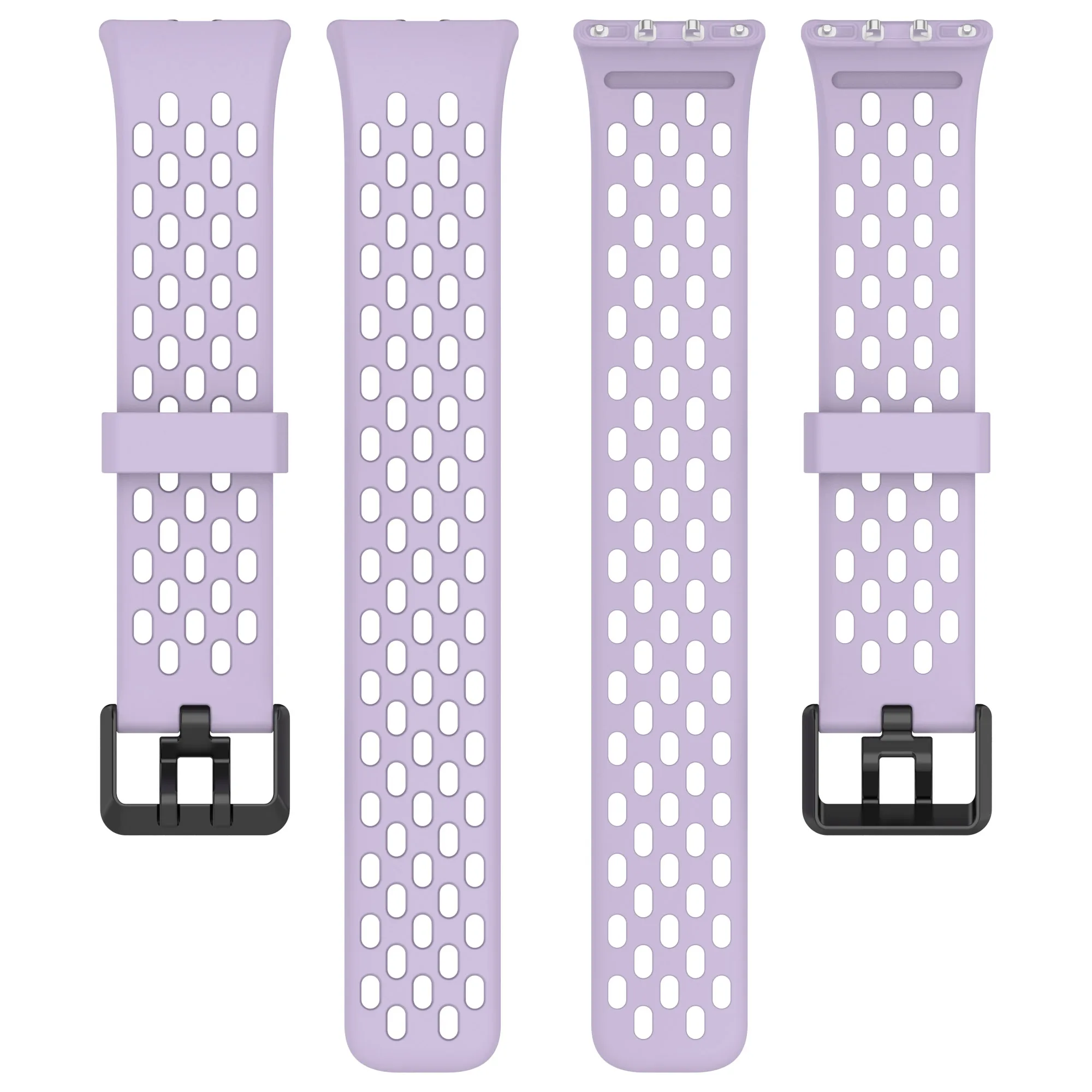 Atmungsaktives Armband für Samsung Galaxy Fit 3, Sport, weiches Silikon-Handgelenkband für Samsung Galaxy Fit3 Armband Correa Herren Damen Band – Detail 10