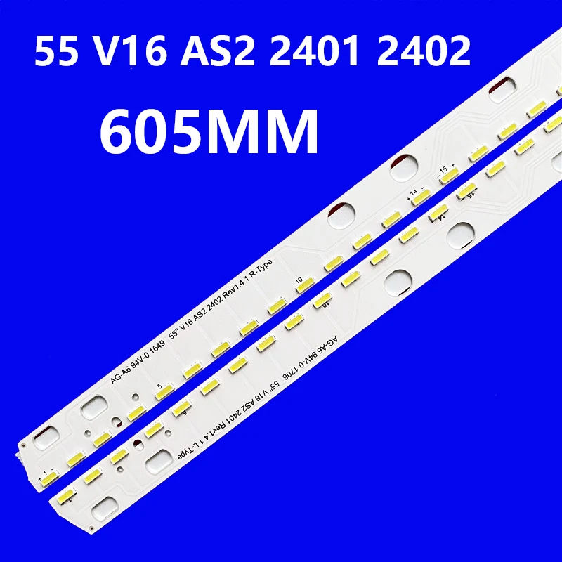 

Новые светодиодные ленты (2 шт./компл.) для телевизора 55 дюймов 55UH950V 6916L-2401A 6916L-2402A 6916L2401A 6916L2402A 55 V16 AS2 2401 Rev1.4 1 L Type R