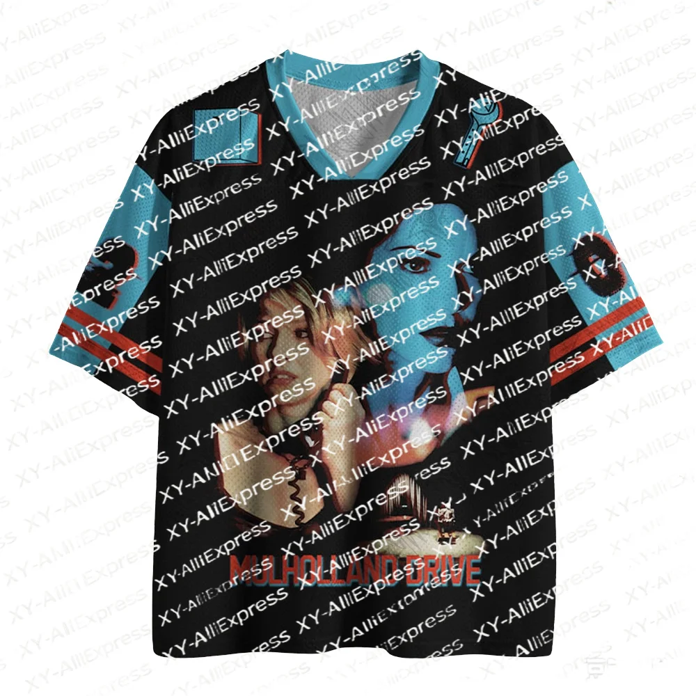 Artistic Retro Portrait V-Neck Jersey Tee, Quick Dry Breathable Shirt for City Night Wanders and Vintage Boutique Visits