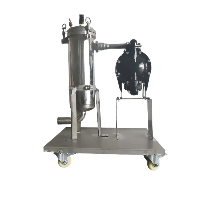 Automatic conveying diaphragm pump bag filter, filling machine laying equipment