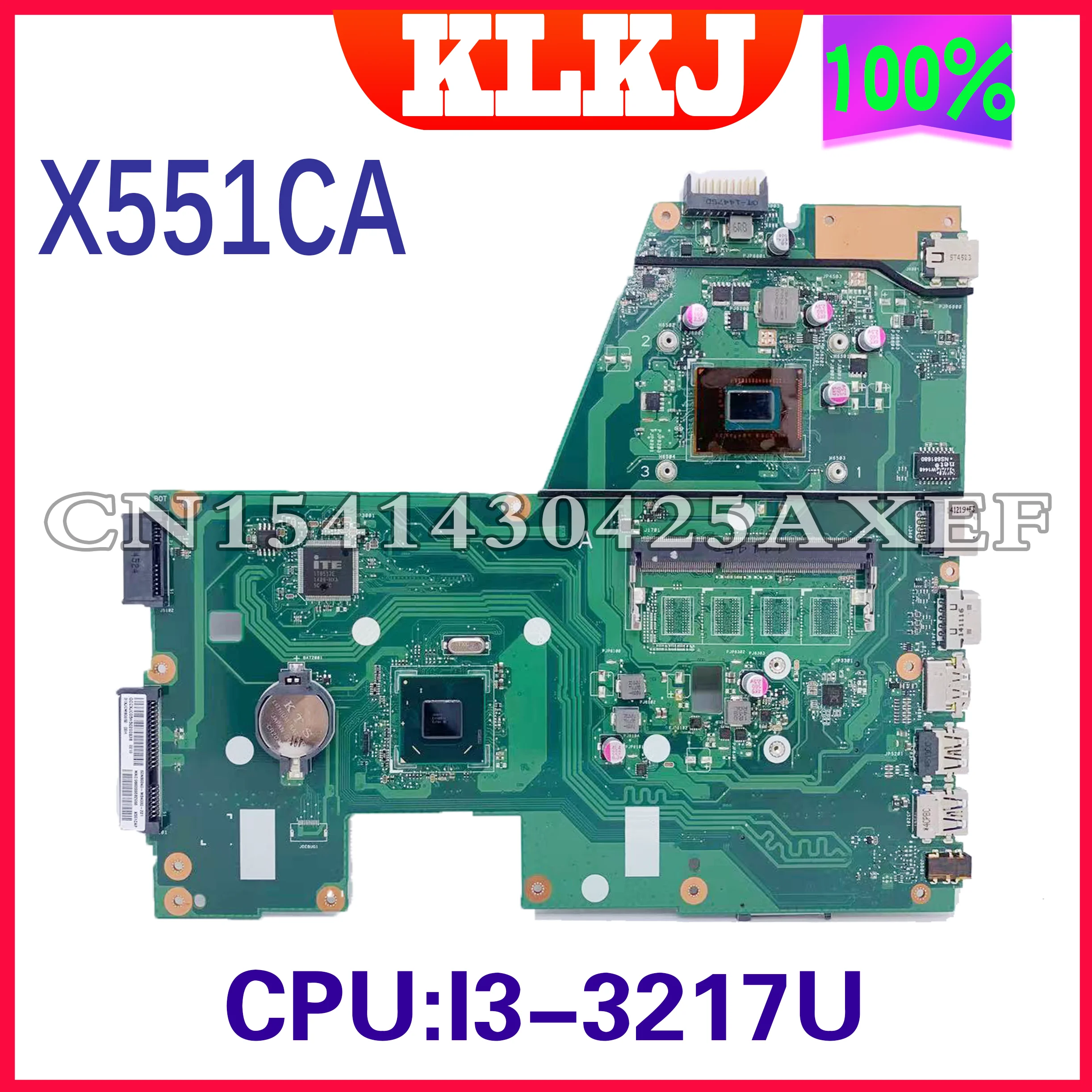 Dinzi X551CA Motherboard Laptop UNTUK ASUS X551CAP X551C X551CA Notebook Mainboard Computer2117U/1007U 4G-RAM Tanpa Slot Memori