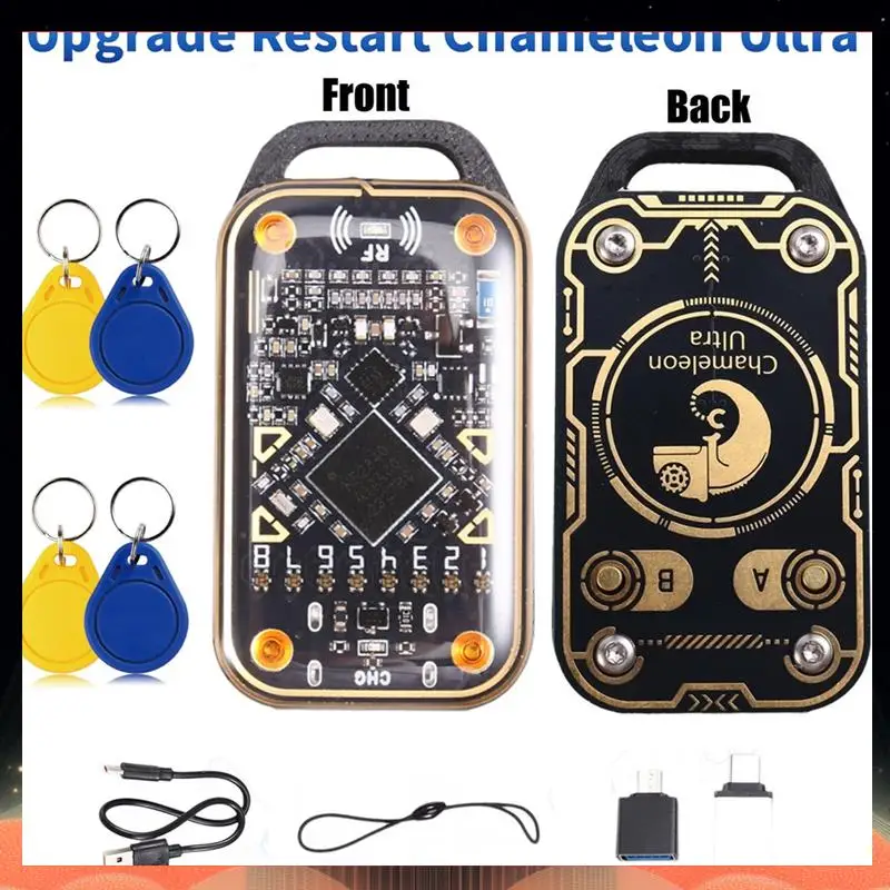 

125K 13,56 МГц Chameleon Ultra Upgrade Эмулятор смарт-карт + 4XCUID Брелок RFID Считыватель смарт-чипов Дубликатор декодирования карт-TCE