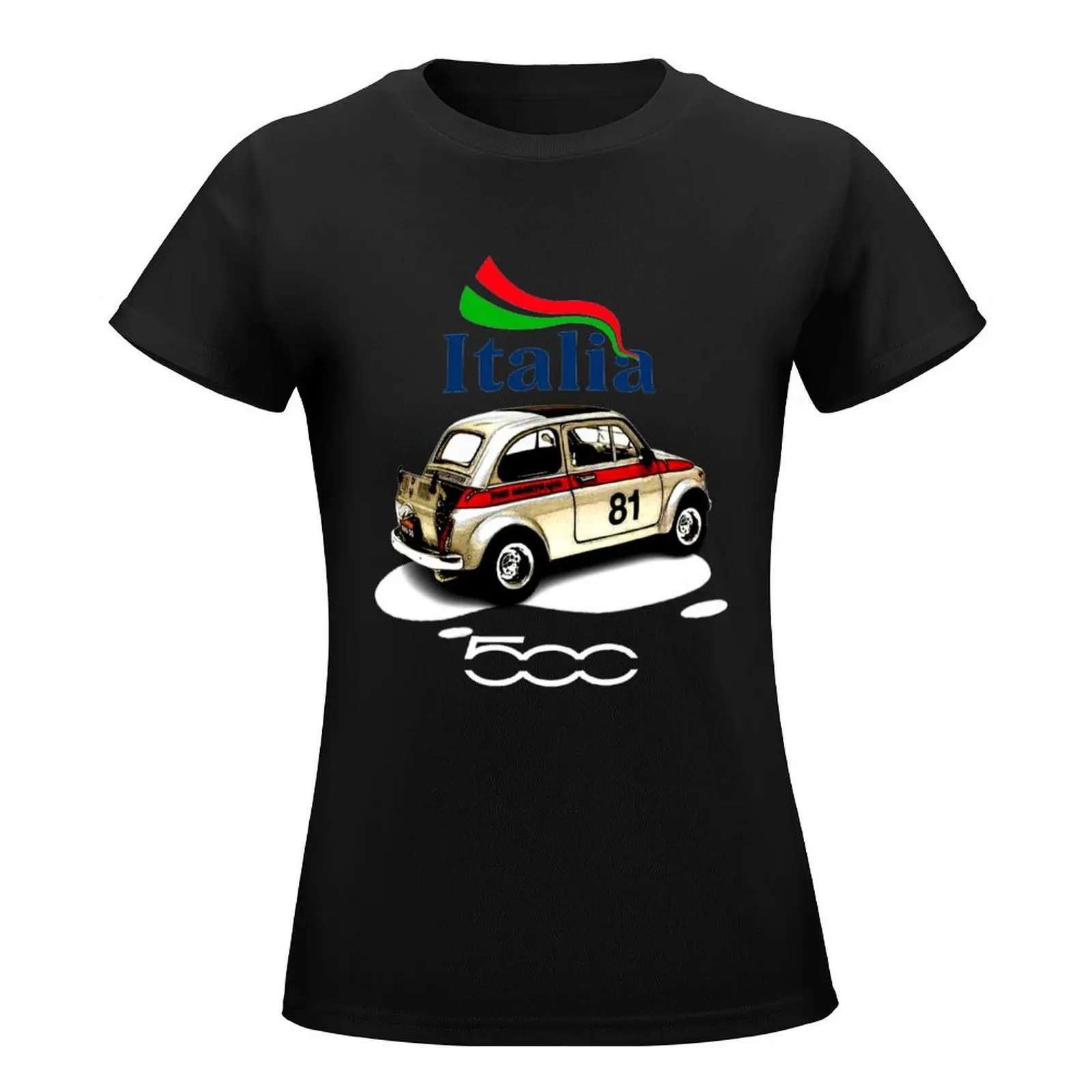 Fiat 500 T-Shirt new edition funny graphics Female clothing T-shirt Women