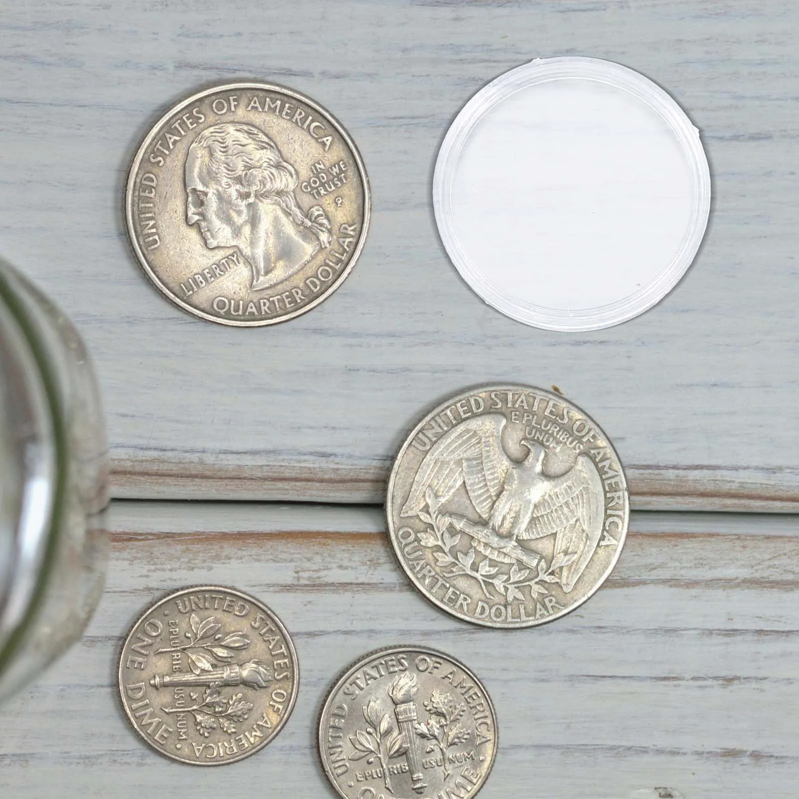 100Pcs Transparent Coin Storage Box Crystal Case 28mm Suitable for Awards Ceremony Advertising Sales Promotion