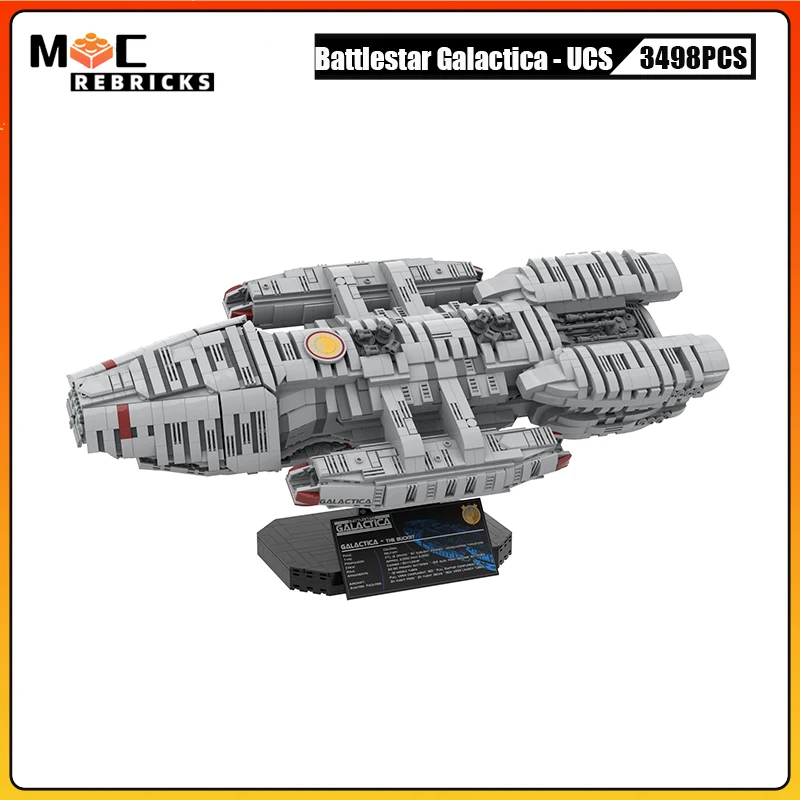 

3498PCS Space War Series Battlestar Galactica - UCS Warship Model MOC Assembling Building Blocks Children's Toys Christmas Gifts