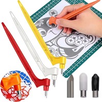 1/2/4/6set 360˚ Rotating Paper Art Cutting Tool Stainless Steel Carving Knife Scrapbook For DIY Craft Paper Cut Blade Accessory
