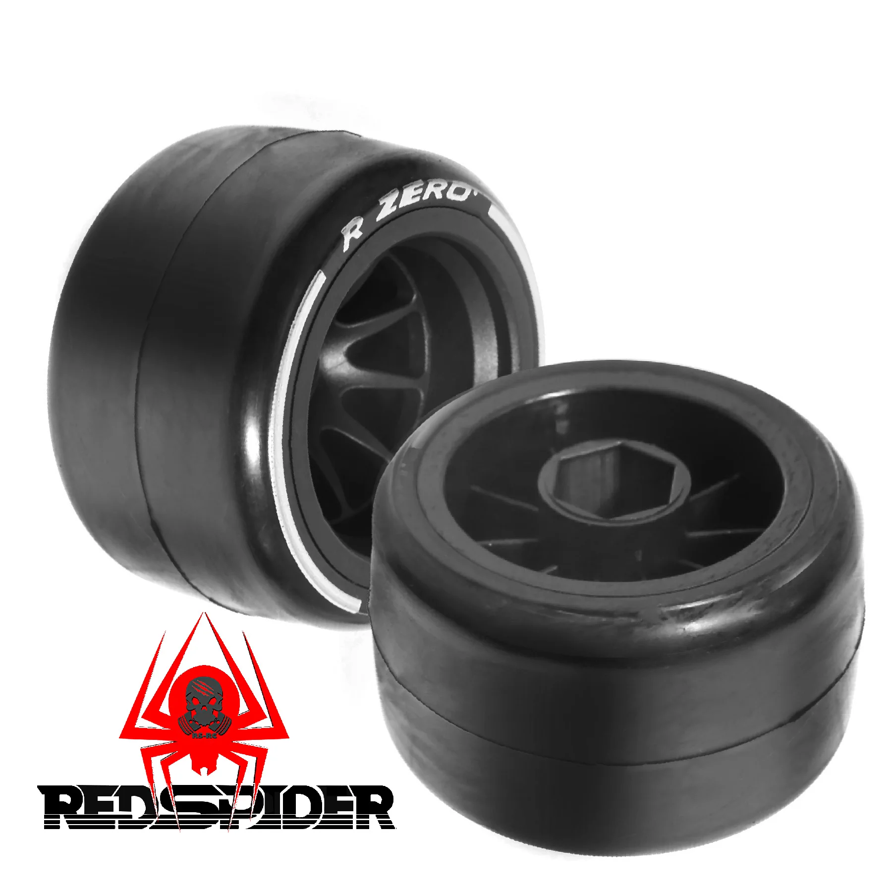 1/10 RC سيارة F1 سباق الإطارات المطاطية للعجلات الأمامية والخلفية 4 قطعة لقوى الفريق 1/10 F1