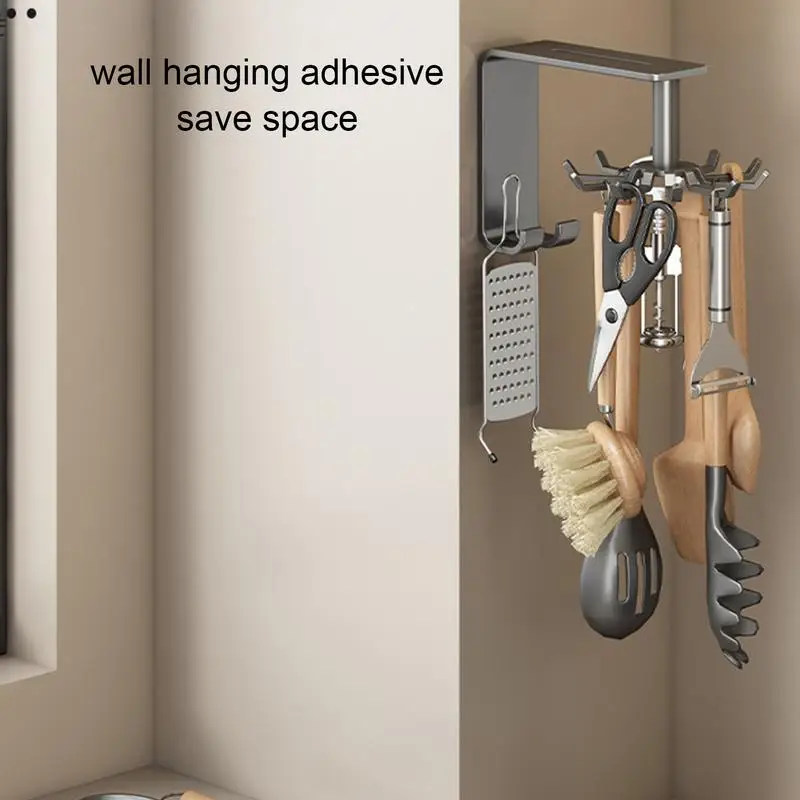 Hanging Hooks kitchen and Storage Organizer Gadgets Shelf Organizer Housekeeper on Wall Cutting Board Spatula Spoon Knife Rack