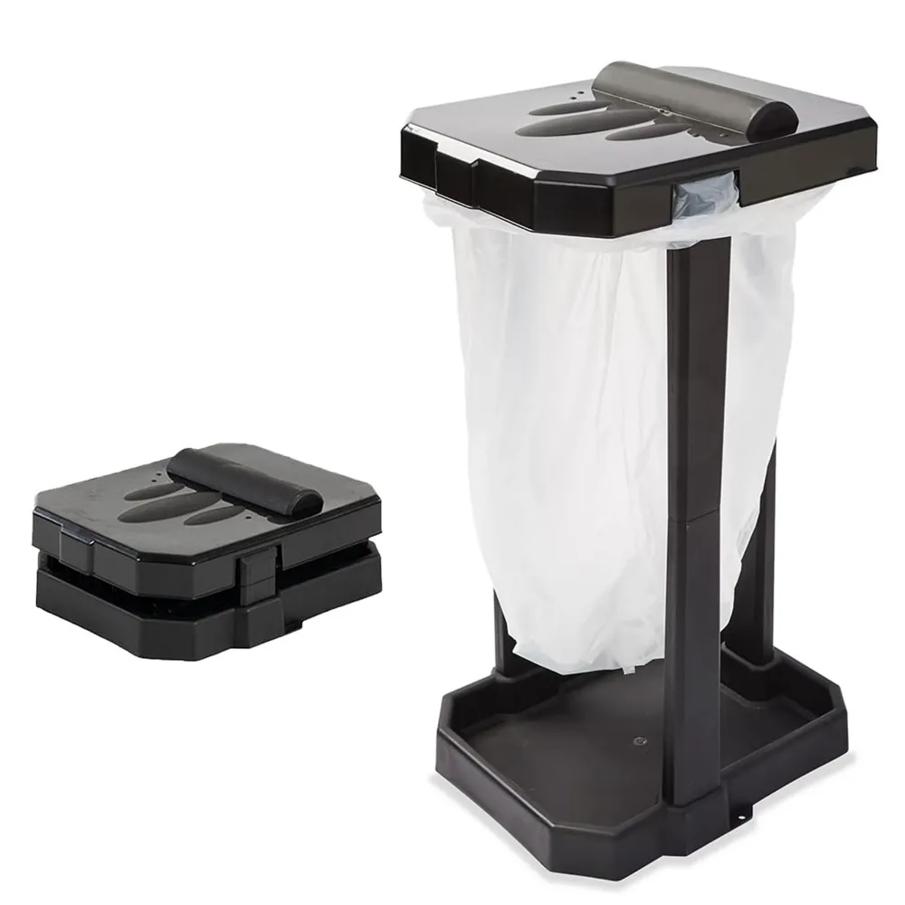 

Foldable Car Trash Bin with Reinforced Frame 20 Bags for Travel Camping Home